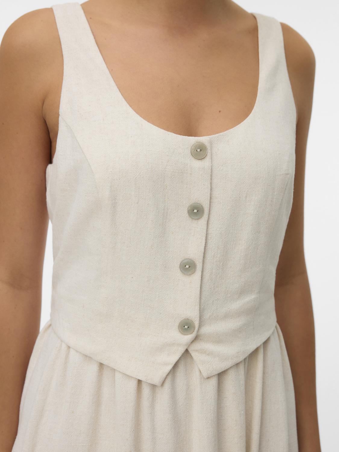VMSISSE Short Dress - Oatmeal - VERO MODA & VILA Bergvik